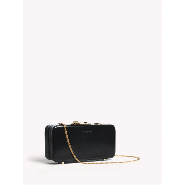 Gianvito Rossi Valì Clutch in Black, view 3 | Clutch Bags