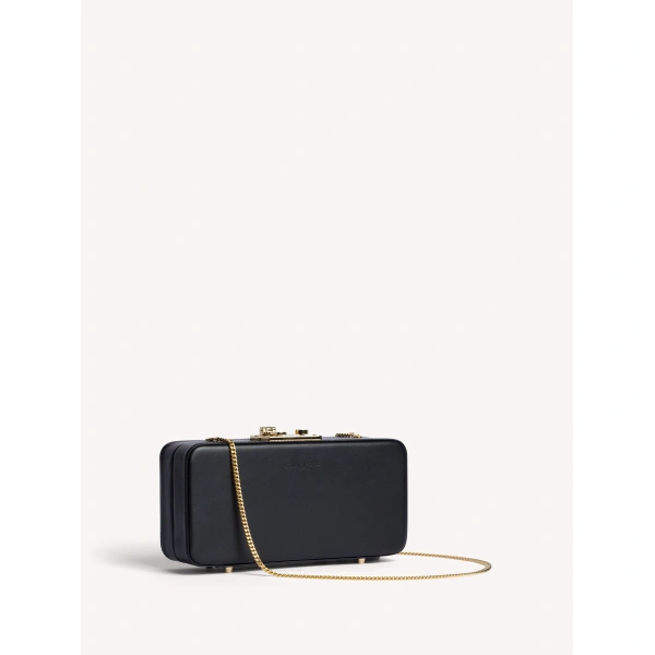 Gianvito Rossi Valì Clutch in Black, view 3 | Clutch Bags