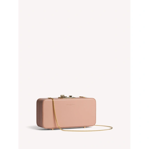 Gianvito Rossi Valì Clutch in Peach, view 3 | Clutch Bags