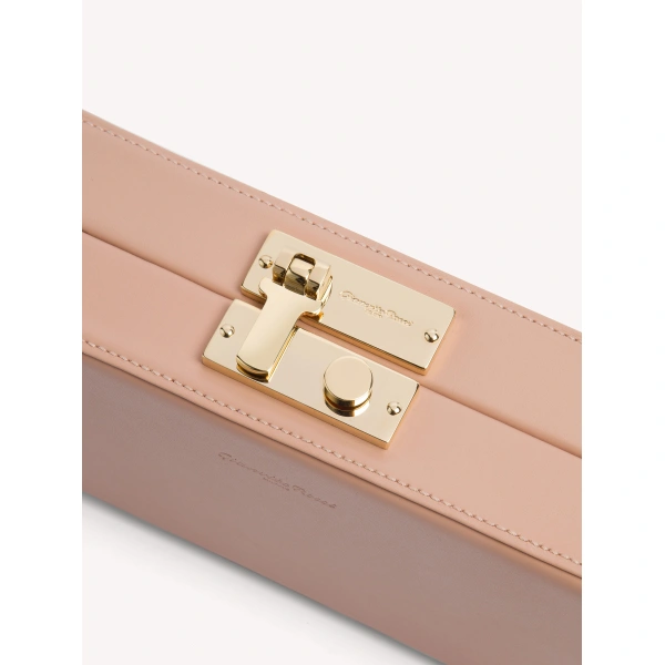 Gianvito Rossi Valì Clutch in Peach, view 4 | Clutch Bags