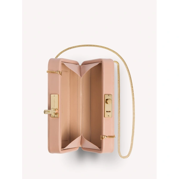 Gianvito Rossi Valì Clutch in Peach, view 5 | Clutch Bags