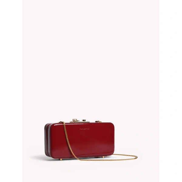 Gianvito Rossi Valì Clutch in Red, view 3 | Clutch Bags
