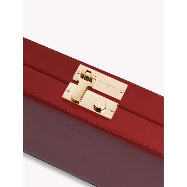 Gianvito Rossi Valì Clutch in Red, view 4 | Clutch Bags