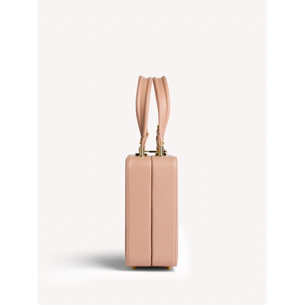 Gianvito Rossi Valì Top Handle Bag in Peach, view 2 | Totes & Top-Handle Bags