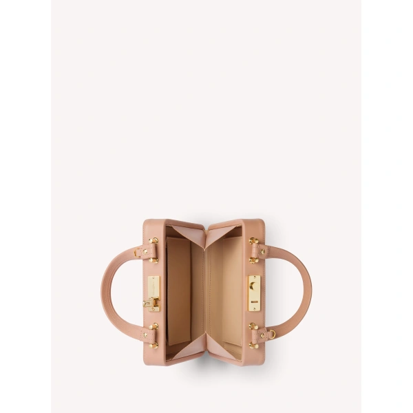 Gianvito Rossi Valì Top Handle Bag in Peach, view 5 | Totes & Top-Handle Bags