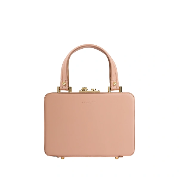 Gianvito Rossi Valì Top Handle Bag in Peach | Totes & Top-Handle Bags