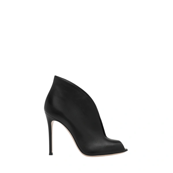 Gianvito Rossi Vamp Ankle Boots in Black Nappa | Ankle Boots