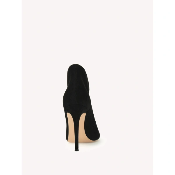 Gianvito Rossi Vamp Ankle Boots in Black Suede, view 4 | Ankle Boots