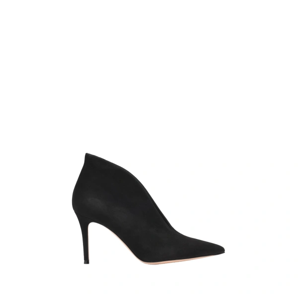 Gianvito Rossi Vania Ankle Boots in Black Suede | Ankle Boots