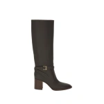 Gianvito Rossi Varenne 70 Knee-High Boots in Mocha Leather | Knee-High Boots