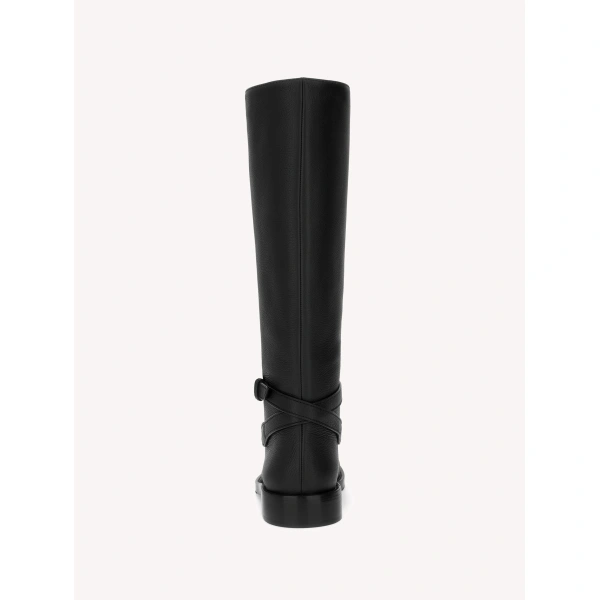 Gianvito Rossi Varenne Knee-High Boots in Black Leather, view 4 | Knee-High Boots