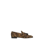 Gianvito Rossi Vittoria Loafers in Leopard Print Fabric | Loafers