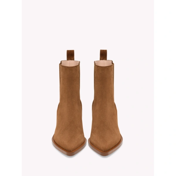 Gianvito Rossi Wylie Ankle Boots in Texas Suede, view 3 | Ankle Boots