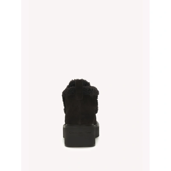 Gianvito Rossi Yari Ankle Boots in Brown Suede, view 4 | Ankle Boots