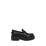 Gianvito Rossi Yuna Loafers in Black Leather | Loafers