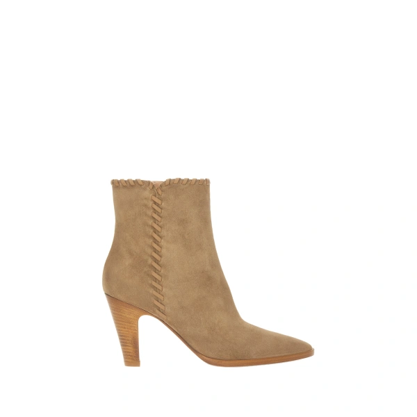 Gianvito Rossi Zaira Ankle Boots in Brown Suede | Ankle Boots