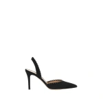 Gianvito Rossi Zaira Slingbacks in Black Suede | Slingbacks