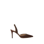 Gianvito Rossi Zaira Slingbacks in Brown Suede | Slingbacks