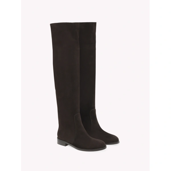 Gianvito Rossi Zayne Over-the-Knee Boots in Mocha, view 2 | Boots