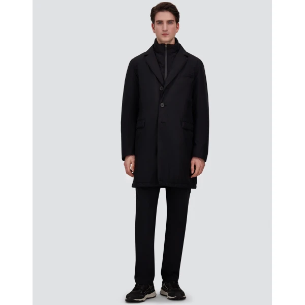 Herno 2-Layer Gore-Tex® Coat in Black | Men's Coats | Coveti