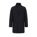 Herno 2-Layer Gore-Tex® Coat in Black | Men's Coats | Coveti