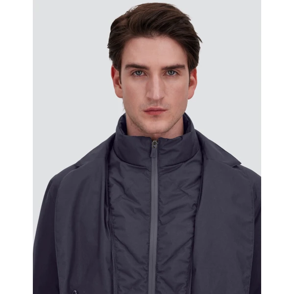 Herno 2-Layer Gore-Tex® Coat in Blue | Men's Coats | Coveti