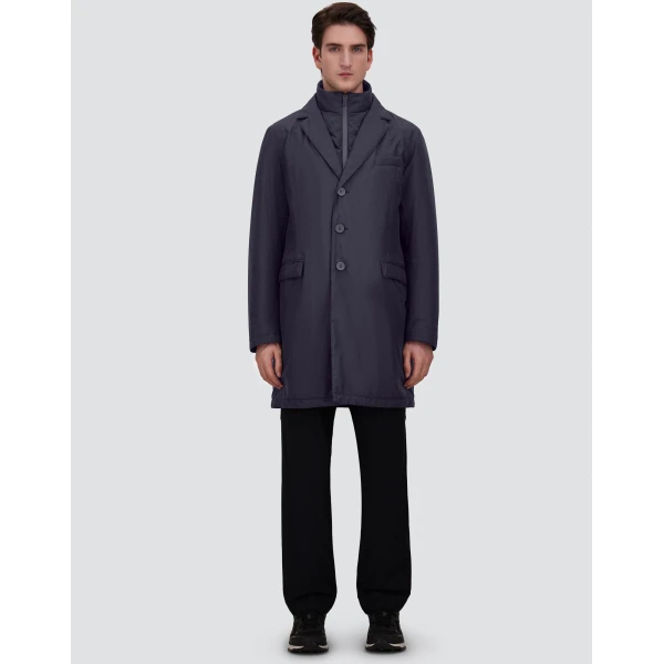 Herno 2-Layer Gore-Tex® Coat in Blue | Men's Coats | Coveti