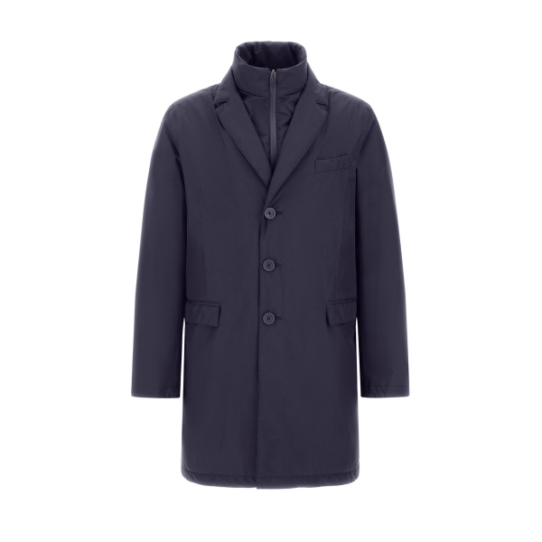 Herno 2-Layer Gore-Tex® Coat in Blue | Men's Coats | Coveti