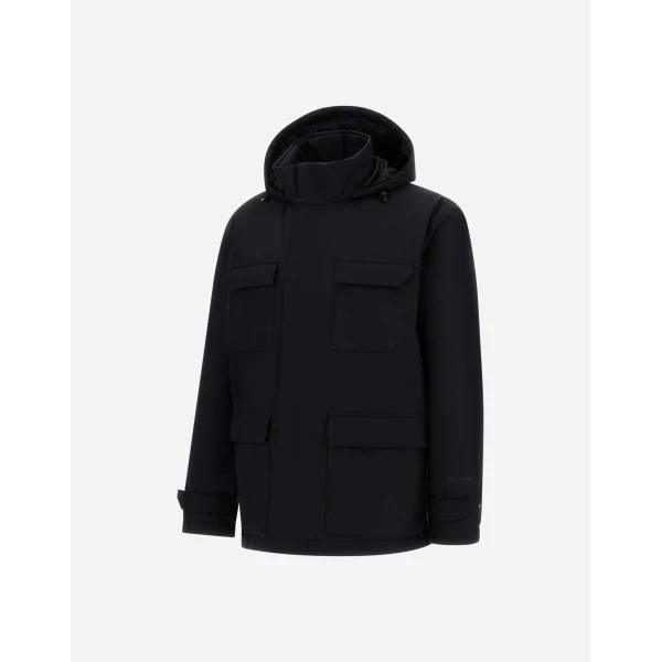Herno 2-Layer Gore-Tex® Jacket in Black | Men's Jackets | Coveti