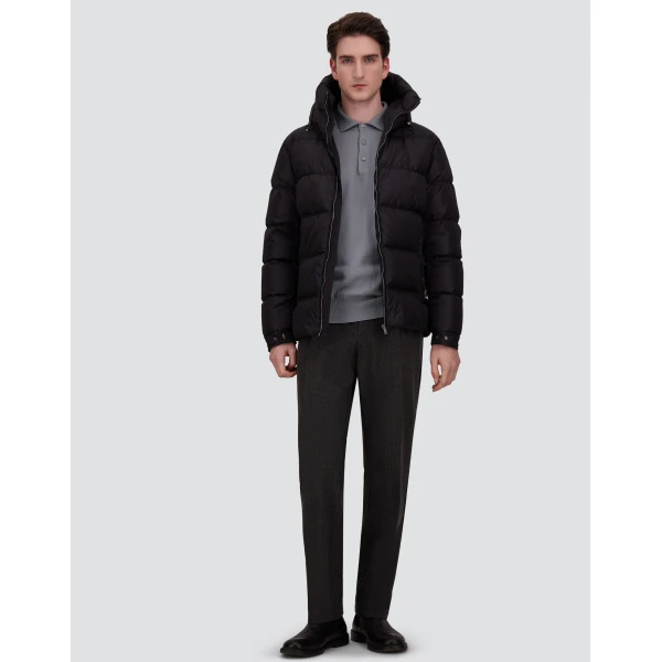 Herno Absolute Black Nylon Jacket in Black | Men's Jackets | Coveti