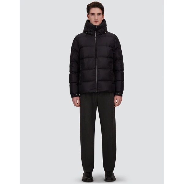 Herno Absolute Black Nylon Jacket in Black | Men's Jackets | Coveti