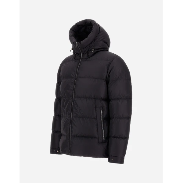 Herno Absolute Black Nylon Jacket in Black | Men's Jackets | Coveti