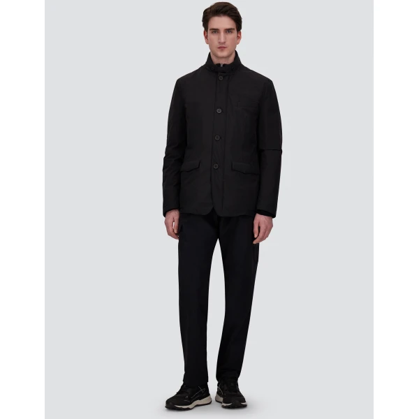 Herno Black Blazer with Bib in 2-Layer Windstopper | Men's Jackets | Coveti