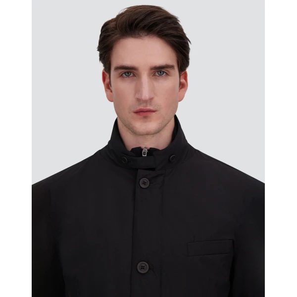 Herno Black Blazer with Bib in 2-Layer Windstopper | Men's Jackets | Coveti