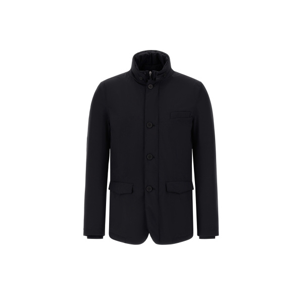 Herno Black Blazer with Bib in 2-Layer Windstopper | Men's Jackets | Coveti