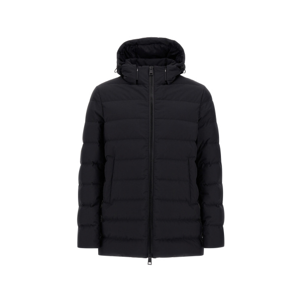 Herno Black Jacket in 2-Layer Windstopper | Men's Jackets | Coveti