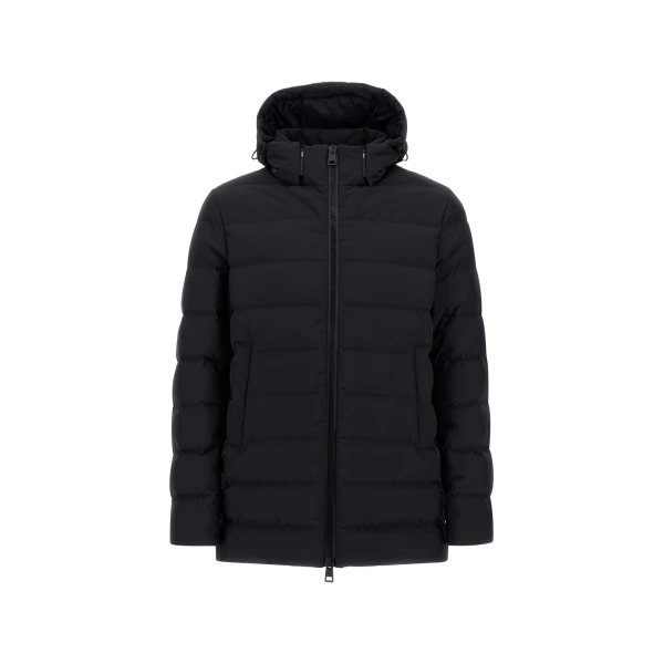 Herno Black Jacket in 2-Layer Windstopper | Men's Jackets | Coveti