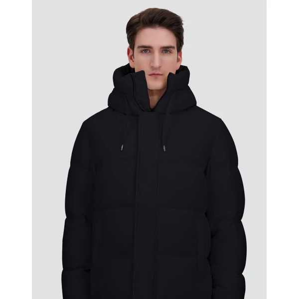 Herno Black Jacket in Cashmere, Silk and Nylon with Iridescent Effect | Men's Jackets | Coveti