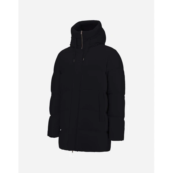 Herno Black Jacket in Cashmere, Silk and Nylon with Iridescent Effect | Men's Jackets | Coveti