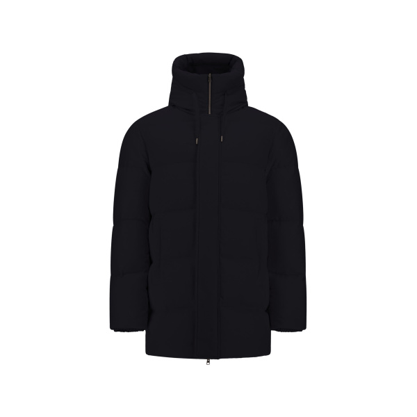 Herno Black Jacket in Cashmere, Silk and Nylon with Iridescent Effect | Men's Jackets | Coveti