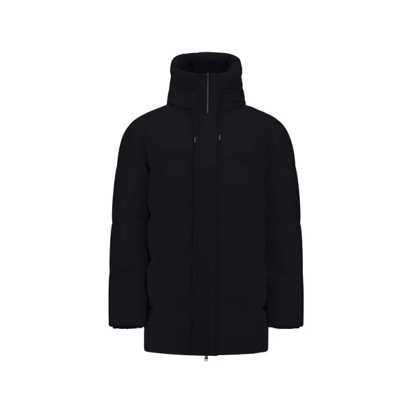 Herno Black Jacket in Cashmere, Silk and Nylon with Iridescent Effect | Men's Jackets | Coveti