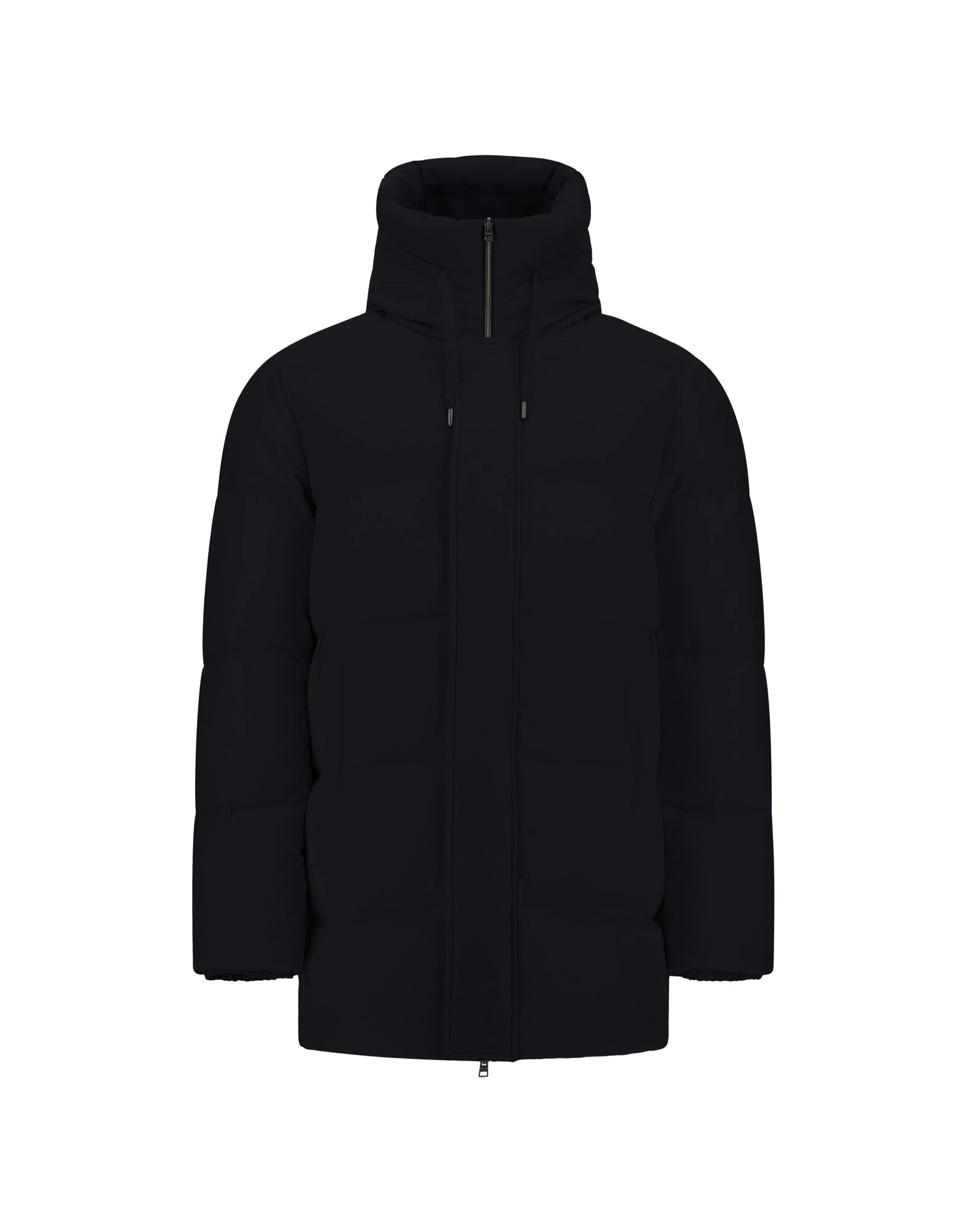 Herno Black Jacket in Cashmere, Silk and Nylon with Iridescent Effect Herno Black Jacket in Cashmere, Silk and Nylon with Iridescent Effect | Men's Jackets | Coveti
