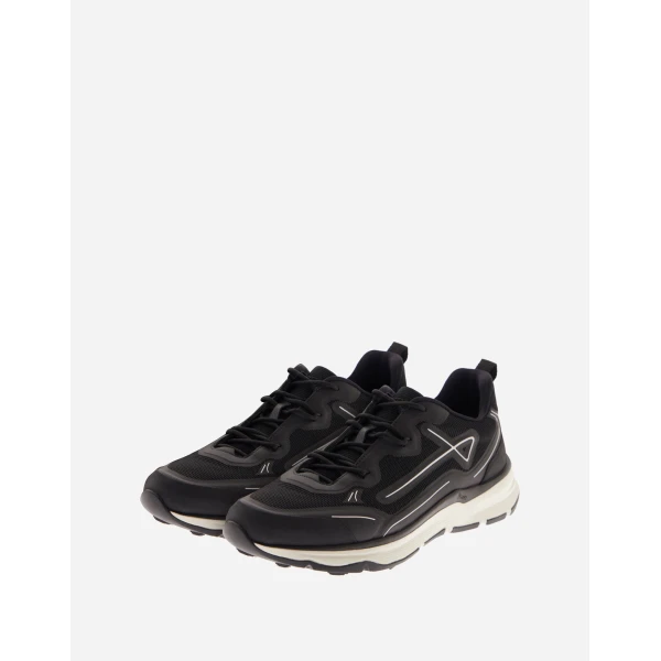 Herno Black Maggiore Trainers in Nylon | Men's Sneakers | Coveti