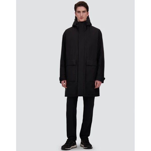Herno Black Parka in 2-Layer Windstopper | Men's Coats | Coveti