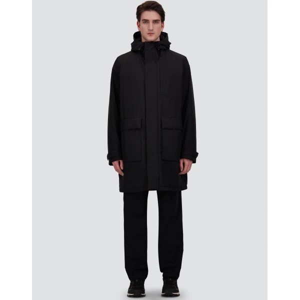Herno Black Parka in 2-Layer Windstopper | Men's Coats | Coveti