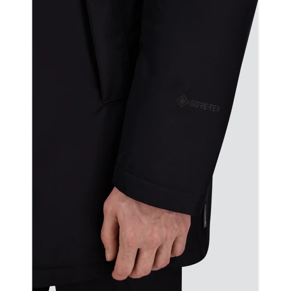 Herno Black Short Parka in 2-Layer Gore-Tex® | Men's Coats | Coveti