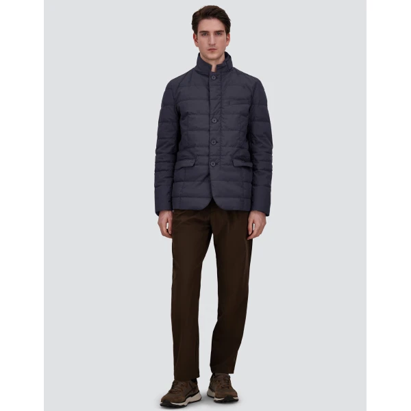 Herno Blue Blazer in 2-Layer Windstopper | Men's Jackets | Coveti