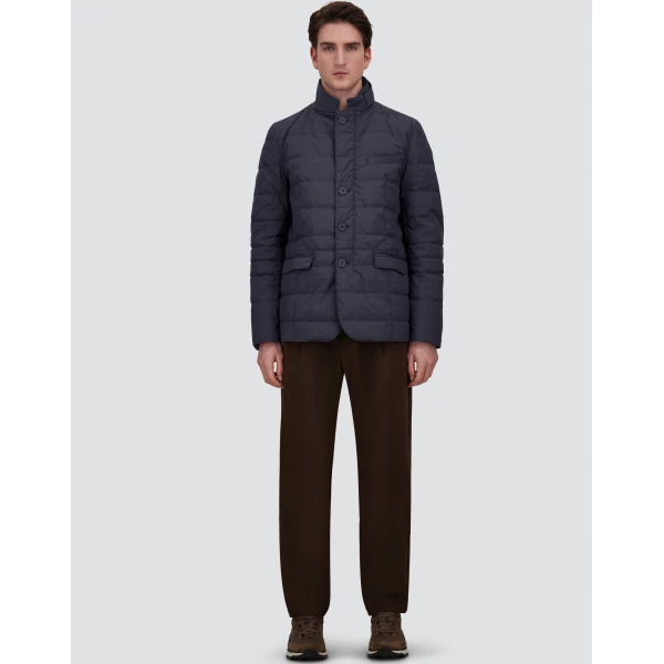Herno Blue Blazer in 2-Layer Windstopper | Men's Jackets | Coveti