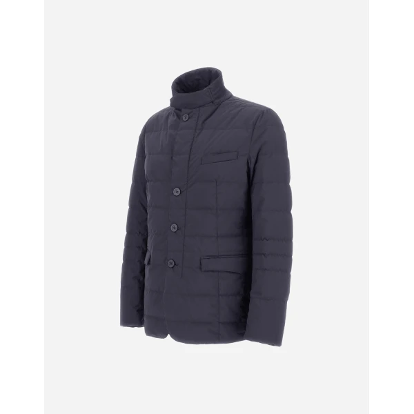 Herno Blue Blazer in 2-Layer Windstopper | Men's Jackets | Coveti