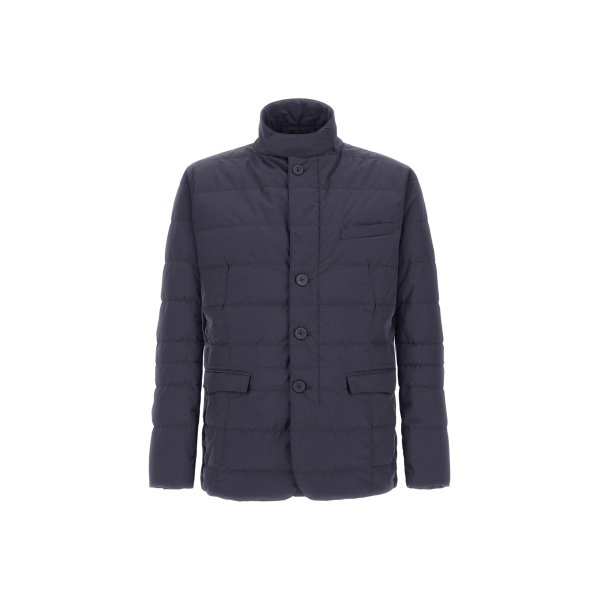 Herno Blue Blazer in 2-Layer Windstopper | Men's Jackets | Coveti